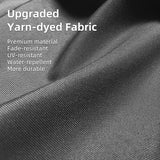 PURPLE LEAF Pergola Shade Cover for 10' X 13' Deck Porch Outside Outdoor Retractable Durable Fabric Canopy Replacement Top Only Gray PURPLE LEAF