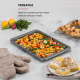 KitchenAid Premium Aluminized Steel Baking Sheet, Nonstick, 10x15 Inch, Contour Silver KitchenAid