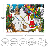 AQUARIUS Grinch Puzzle (500 Piece Jigsaw Puzzle) - Glare Free - Precision Fit - Virtually No Puzzle Dust - Officially Licensed Grinch Collectibles - 14x19 Inches AQUARIUS