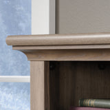 Sauder Harbor View Desk W/hutch, L: 62.13" x W: 23.39" x H: 57.52", Salt Oak Finish Sauder