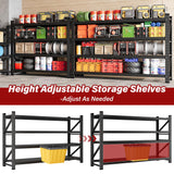 48" Wide Heavy Duty Garage Shelving Units,3000LBS 24 Deep Storage Shelves,Metal Garage Shelves,Large Storage Rack,Steel Shelf,Industrial Shelving for Shop,Warehouse,Basement,48" W x 24" D x 70" H SISESOL