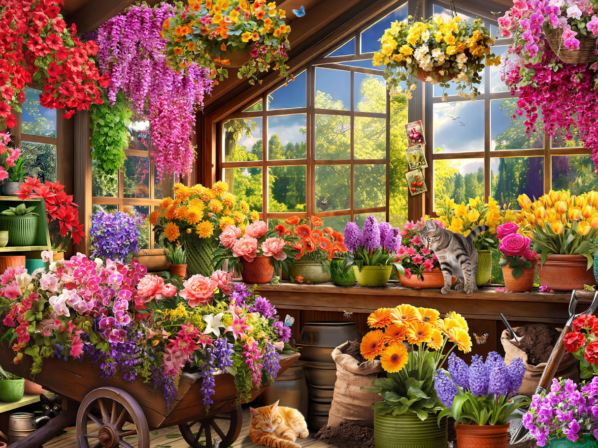 Ceaco - Colorful Potting Shed - 500 Piece Jigsaw Puzzle Ceaco