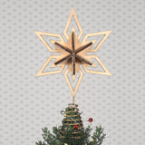 Department 56 Flourish Star Christmas Tree Topper, 11.25 Inch, Brown Department 56
