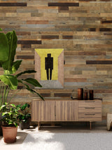 Colamo 10 Reclaimed Wood Planks Peel and Stick Shiplap Boards for Wall, Weathered Barn Wood Paneling Stick on Wooden RV Backsplash, 3D Self Stick Wood Wall Panels for Living Room Bed Room Accent Wall COLAMO