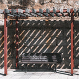 BISupply Concrete Post Anchor 4x4 Post Base Spike 4 Pack - U Shape Fence Post Holder Pergola Brackets Deck Post Base Set BISupply