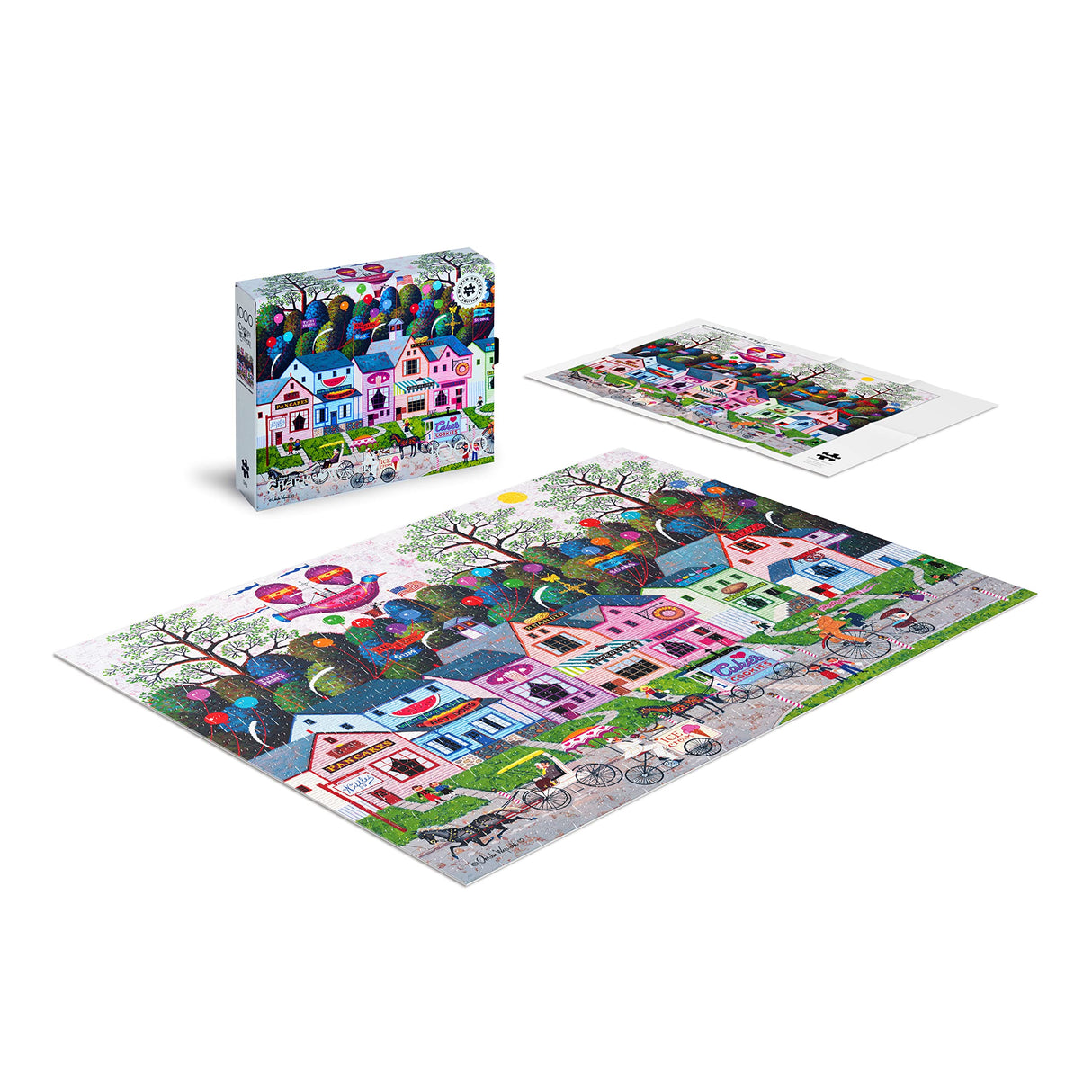 Buffalo Games - Charles Wysocki - Charles Wysocki - Confection Street - 1000 Piece Jigsaw Puzzle for Adults -Challenging Puzzle Perfect for Game Nights - Finished Size is 26.75 x 19.75 Buffalo Games