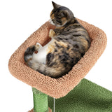 Yaheetech Cactus Cat Tree, 42in Cat Tower for Indoor Cats, Multi Level Cat Condo Scratching Post, Cat Activity Center Pet Furniture w/Ball, Plush Perch, Platform, Basket Yaheetech
