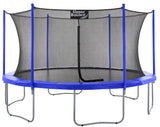 Machrus Upper Bounce Trampoline 7.5FT 9FT 10FT 12FT 14FT 15FT 16FT, Recreational Trampolines with Enclosure- ASTM Approved- Outdoor Trampoline for Kids and Adults with Safety Net and Spring Padding Upper Bounce