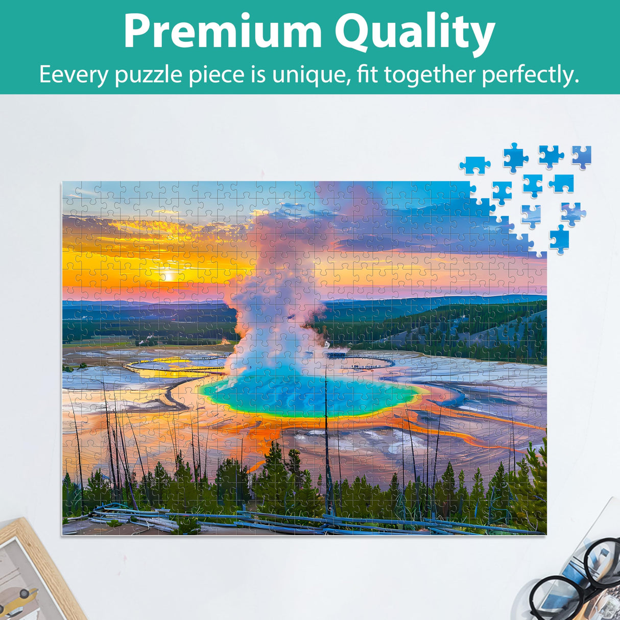 Jigsaw Puzzles for Adults 500 Pieces Puzzle National Parks Interlock Perfectly Letter on Back No Dust, Landscape Puzzle Home Decor Toy Gift for Teens Men Women Seniors Nature Jigsaw Puzzles Scenery Jeacirio