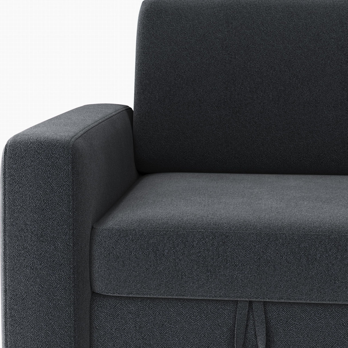 Yaheetech Sectional Sofa L-Shaped Sofa Couch Bed w/Chaise & USB, Reversible Couch Sleeper w/Pull Out Bed & Storage Space, 4-seat Fabric Convertible Sofa, Pull Out Couch for Living Room Dark Gray Yaheetech