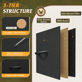 WLIVE Black Tall Dresser for Bedroom, 6 Drawer Dressers & Chests of Drawers, Fabric Dresser for Closet, Living Room, Night Stand with Metal Frame, Storage Tower with Fabric Bins, Wood Top WLIVE