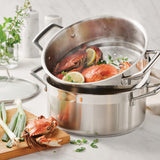 Tramontina Steamer Set Stainless Steel Induction-Ready 5 Quart, 80120/523DS Tramontina