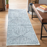 Bloom Rugs Caria Washable Non-Slip 12 ft Runner - Ivory/Black Striped Runner for Entryway, Hallway, Bathroom, and Kitchen - Exact Size: 2'6" x 12' Bloom Rugs