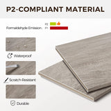 Yaheetech TV Stand, Farmhouse TV Stand for Living Room, Entertainment Center with Double Barn Doors for 65 Inch TV, Gray Yaheetech