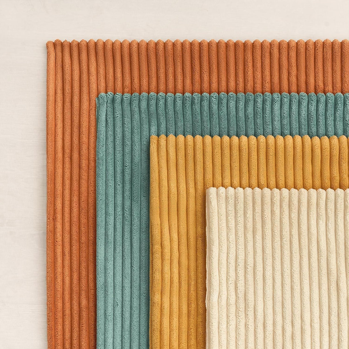 Topfinel Decorative Throw Pillow Covers Cushion Cases, Set of 4 Soft Velvet Modern Double-Sided Designs, Mix and Match for Boho Farmhouse Fall Home Decor (18x18 inch, Orange/Teal) Topfinel