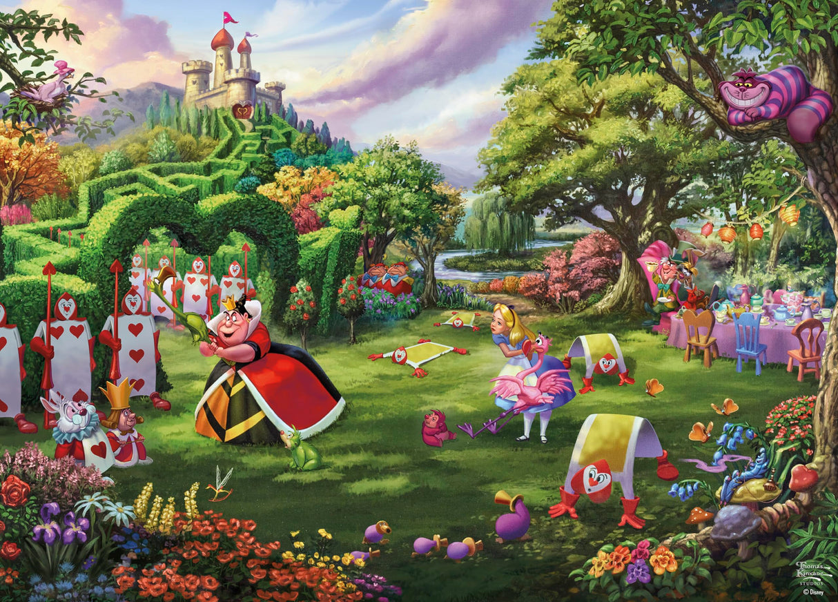 Ceaco - Thomas Kinkade - Disney - Queen of Hearts - 1000 Piece Jigsaw Puzzle Ceaco