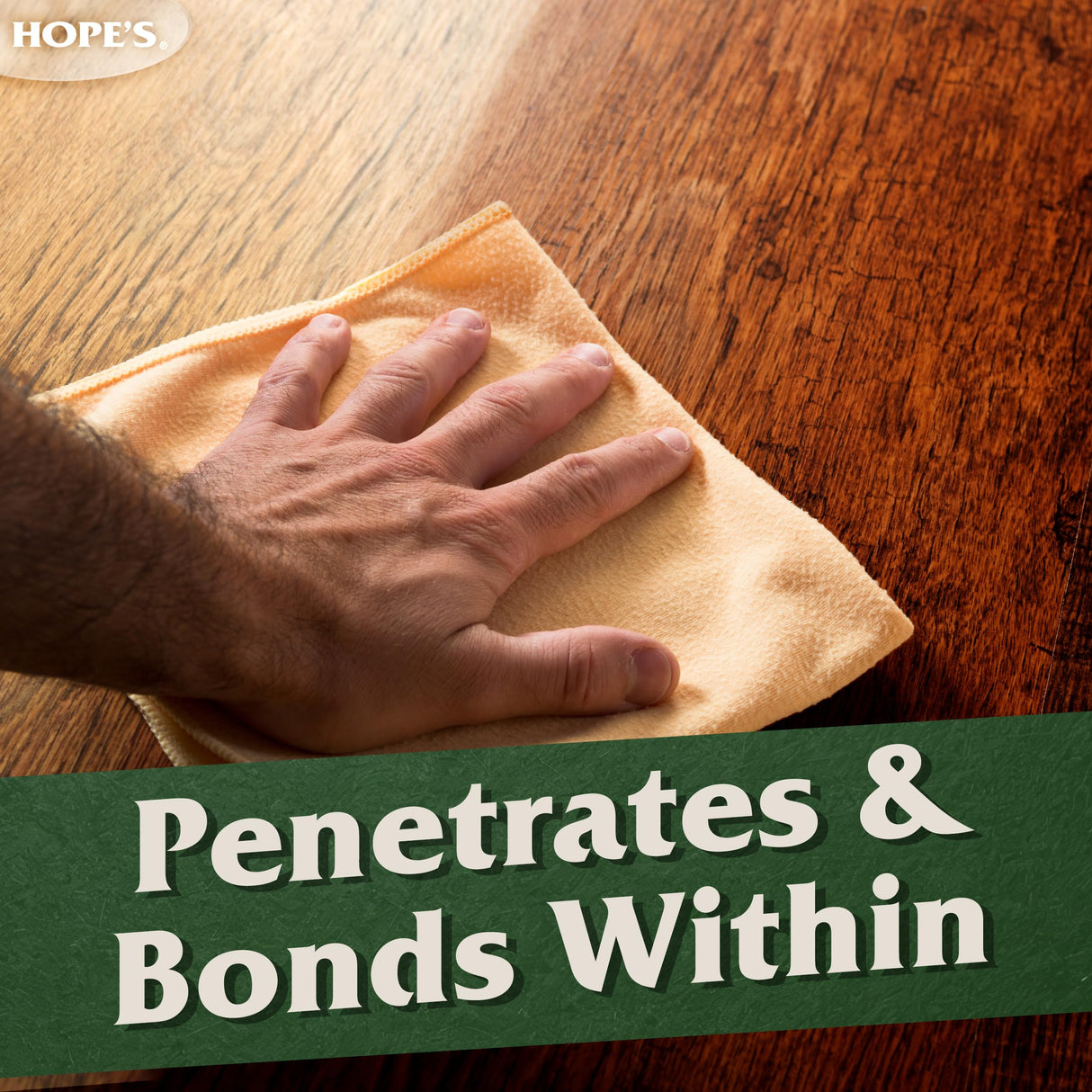 HOPE'S 100% Pure Tung Oil, Food Safe, Premium Waterproof Natural Wood Finish and Sealer for Indoor and Outdoor Projects,16 Fl Oz, 2 Pack HOPE'S