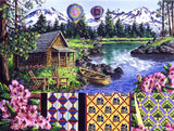 SUNSOUT INC - Floating Over Sisters 500-500 pc Jigsaw Puzzle by Artist: Diane Phalen - MPN # 14646 SunsOut