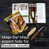 Hutsuls K.37 Wood Carving Kit for Beginners - Pre-Sized Basswood Carving Blocks & Sticks for 15 Projects, All-in-One Wood Whittling Kit for Beginners, Includes Wood Whittling Book for Beginners Kids Hutsuls