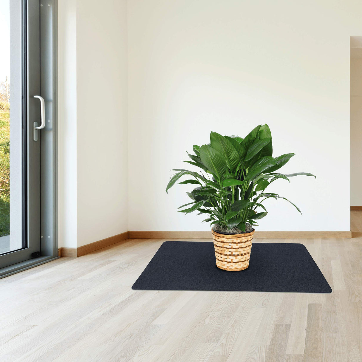 VersaTex Multi-Purpose Recycled Rubber Floor Mat for Indoor or Outdoor Use, Utility Mat for Entryway, Tool Bench, Garage, Under-Sink, Patio, and Door ; 24" x 36", Black VERSATEX