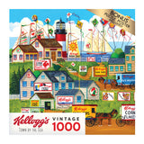 RoseArt - Kellogg's - Town by The Sea - 1000 Piece Jigsaw Puzzles for Adults RoseArt