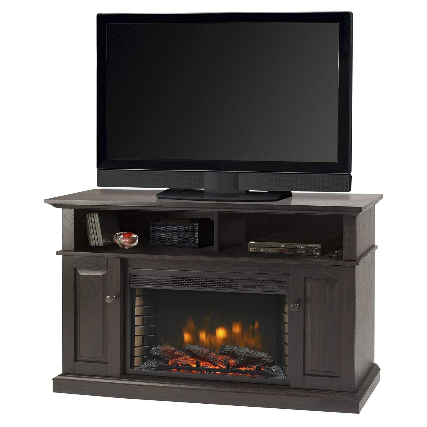 Muskoka 370-167-200-KIT Delaney 48" Media Fireplace - Rustic Brown