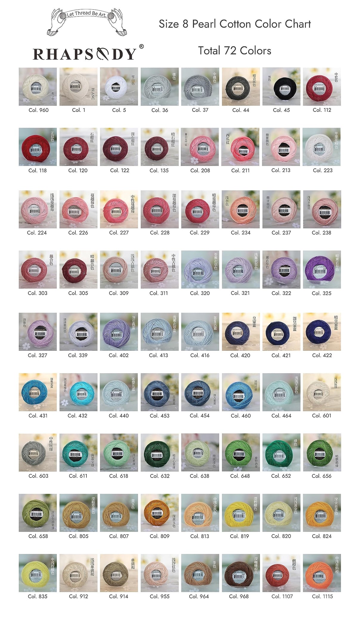 Rhapsody 12 Balls Set Pearl Cotton Thread Size 8 Crochet Thread Embroidery Perle Hand Knitting, Embroidery, Cross-Stitch, Sewing, Needlepoint, DIY, Quilting (Set Canyon Sunset) RHAPSODY