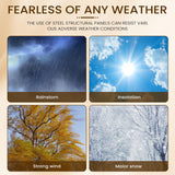 20FT Tiny House to Live in,Portable Prefab House with 2 Bedroom,1 Full Equiped Bathroom and Kitchen,Prefabricated Container House for Adults Living,Foldable Mobile Home with Steel Frame AMGUI