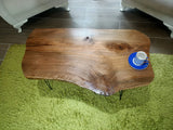 skilled hands Live Edge Coffee Table Walnut Tree Rustic Coffee Table Center Table Natural skilled hands