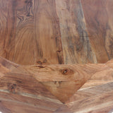 The Urban Port 33-Inch Diamond Shape Acacia Wood Coffee Table with Smooth Top, Natural Brown The Urban Port
