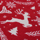 SeaRoomy Christmas Blanket, Ultra Soft Cozy Fuzzy Warm Reversible Knit Throw Blanket for Couch, Microfiber Lightweight Knitted Blanket Holiday Theme Home Christmas Decor (Reindeer, 51"×63") SeaRoomy