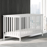 Storkcraft Hillcrest 4-in-1 Convertible Crib (White) - Converts to Daybed, Toddler Bed, and Full-Size Bed, Fits Standard Full-Size Crib Mattress, Adjustable Mattress Support Base Storkcraft