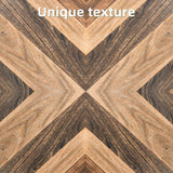 YITAHOME LED Game Coffee Table with 2 Drawers Storage, Square Modern Coffee Table Engineered Wood Low Coffee Tables for Living Room Decor, Farmhouse Rustic Center Table, Brown YITAHOME