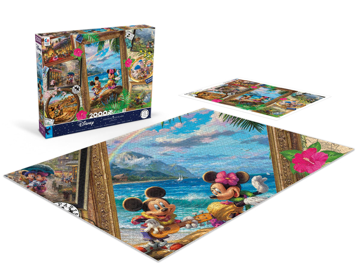 Ceaco - Thomas Kinkade - Disney - Travel Collage - 2000 Piece Jigsaw Puzzle Ceaco