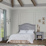 Evolur Cheyenne 5 in 1 Full Panel Convertible Crib, Storm Grey 58.25x31.25x53 Inch (Pack of 1) Evolur