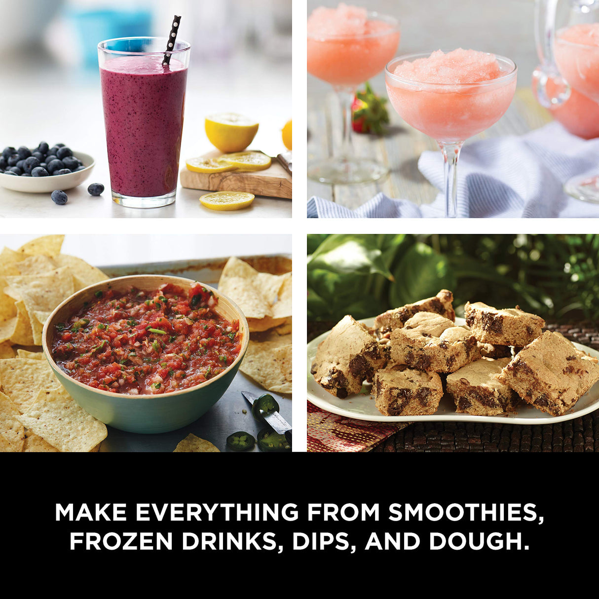 Ninja BL770 Mega Kitchen System, 1500W, 4 Functions for Smoothies, Processing, Dough, Drinks & More, with 72 Blender Pitcher, 64 Processor Bowl, (2) 16-oz. to-Go, Black, with 2 Nutri Cups + Lids Ninja