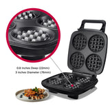 mywaffle Classic Waffle & Chaffle Maker - For Breakfast, Churro, Keto, Belgian and Dessert Waffles - Non-Stick Surface, Extra Deep Plates and Easy to Clean, Perfect for Individuals and Families homeart