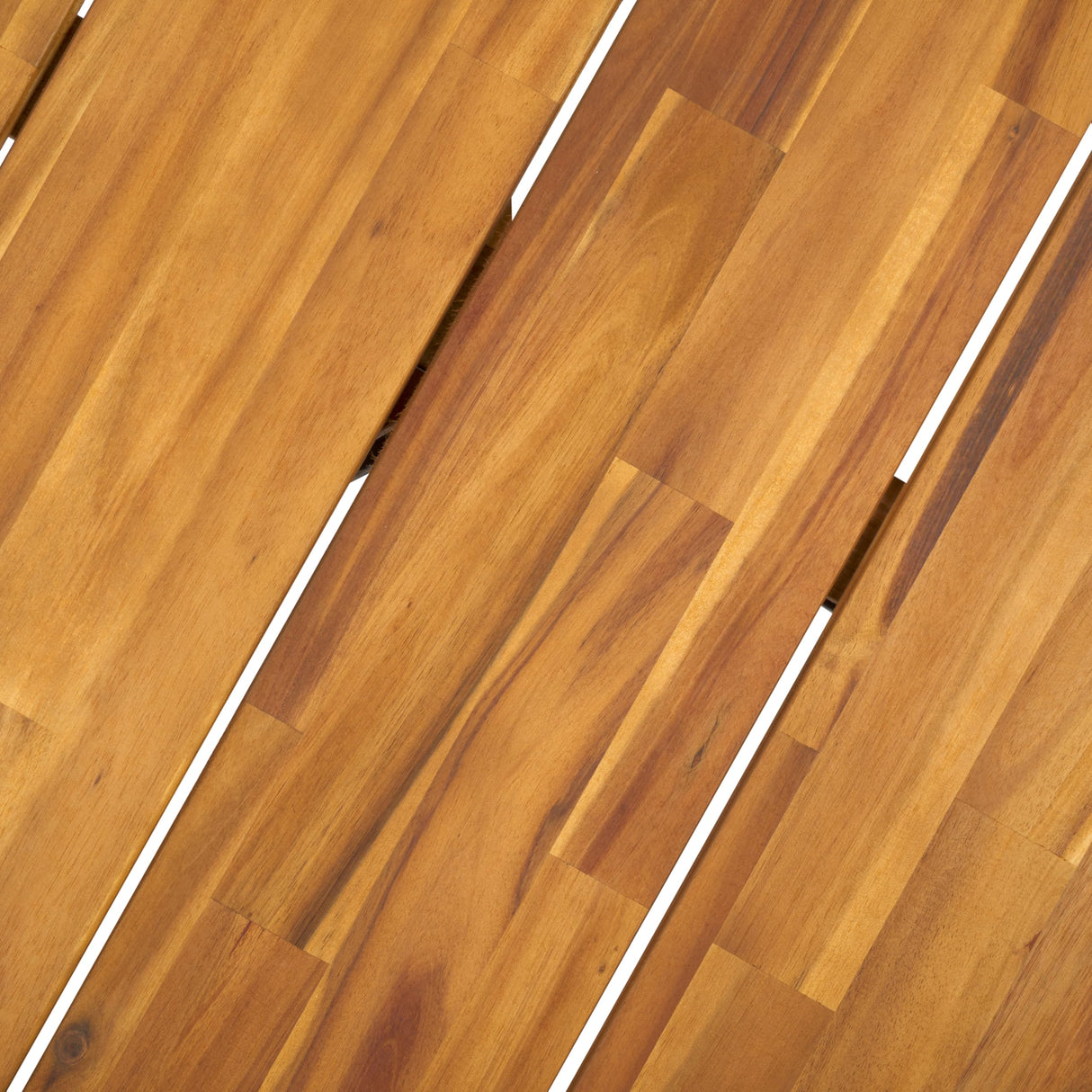 SAFAVIEH Outdoor Collection Leo Natural/Black Solid Wood Round Coffee Table SAFAVIEH