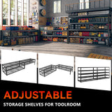 REIBII 60" W Garage Shelving 3000LBS Heavy Duty Storage Shelves Adjustable 5 Tier Metal Shelving Unit for Storage Rack Garage Storage Shelves Industrial Shelf Utility Rack,72" H x 60" W x 24" D REIBII
