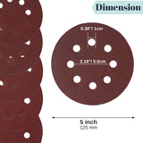Bates- Sanding Discs 5 Inch 8 Hole, 30 Pack, Assorted Grits 40 80 120 220 320 600, Sanding Discs, Sanding Pads, Hook and Loop Sanding Disc, 8 Hole Sanding Discs, Round Sandpaper Discs, 5 inch Sanding Bates Choice