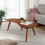 Camaflexi Mid Century Modern Coffee Table, Castanho Camaflexi