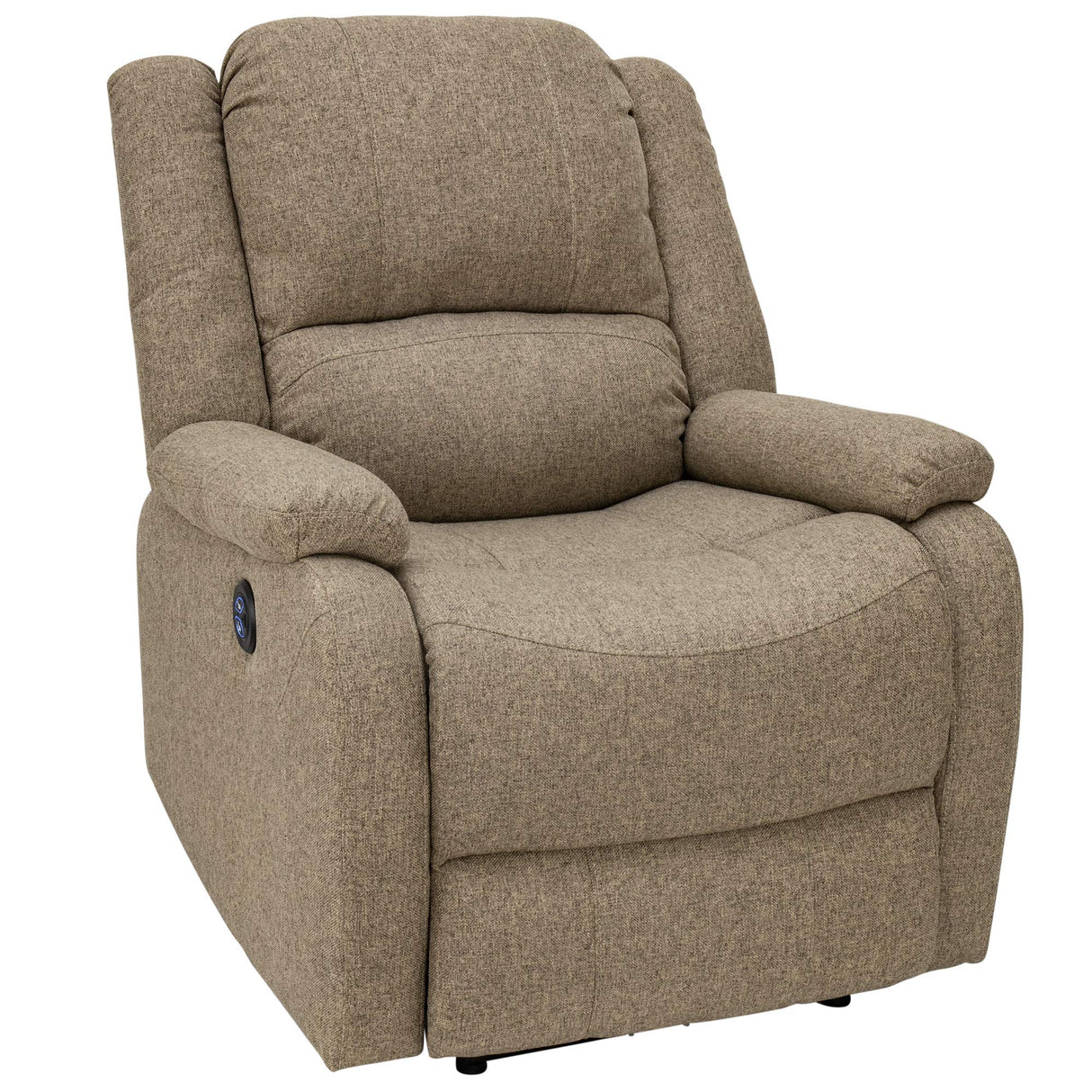 RecPro Charles Collection | 30" Powered Zero Wall RV Recliner | Wall Hugger Recliner | RV Living Room (Slideout) Chair | RV Furniture | RV Chair | Cloth (Oatmeal, 2 Chairs) RecPro