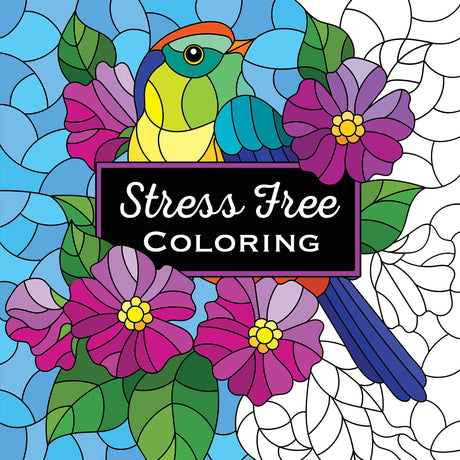 Stress Free Coloring (Each Coloring Page Is Paired With a Calming Quotation or Saying to Reflect on as You Color) (Keepsake Coloring Books) WoodArtSupply