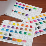 HG Art Concepts Painters Color Diary - 9x12", 140lb Spiral-Bound Acid-Free Color Swatch Book with 10 Pages for Watercolor & Mixed Media - Single HG Art Concepts
