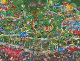 Springbok - The Dog Park - 500 Piece Jigsaw Puzzle- Cartoon Illustration of Dog Park by Steven Skelton Springbok