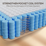 LIKIMIO 12 Inch Twin Mattress, Cool Hybrid Mattress in a Box, Gel Memory Foam, Individual Pocket Springs for Strong Edge Support, Motion Isolation, Pressure Relief, Oeko-TEX & CertiPUR-US, SG Made LIKIMIO