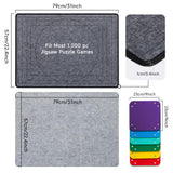 Becko US Jigsaw Puzzle Board with 6 Sorting Trays & Felt Cover, Foldable Puzzle Mat with Auxiliary Lines for Puzzle Storage Saver, Lightweight & Portable, for 1000 750 500 Piece Jigsaws Puzzles Becko US