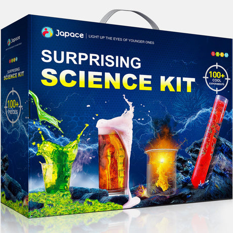 Japace 100+ Experiments Science Kit for Kids, Cool Boy Christmas Birthday Gift Ideas, Chemistry and Physics Set STEM Toys for Boys Girls Japace