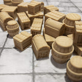 Extruded Gaming Pine Crates Barrels and Chests Extruded Gaming