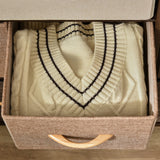 HOMCOM 7-Drawer Dresser, Fabric Chest of Drawers, 3-Tier Storage Organizer for Bedroom Entryway, Tower Unit with Steel Frame Wooden Top, Maple Wood HOMCOM